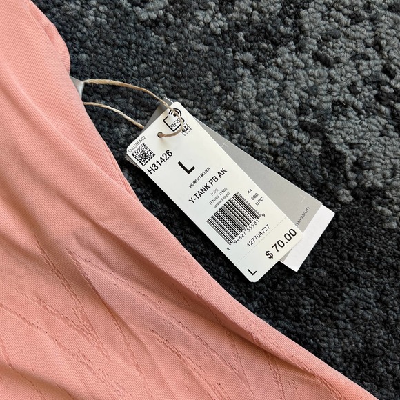 Adidas Tennis Primeblue Aeroknit Y-Tank Peach Top H31426 NEW Large - Picture 3 of 8